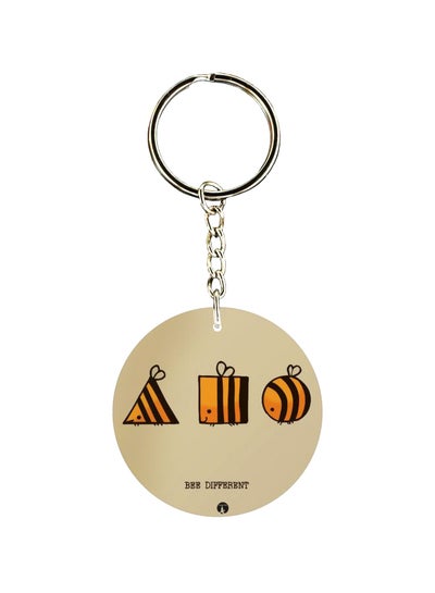 Buy Bee Printed Dual Sided Keychain in UAE