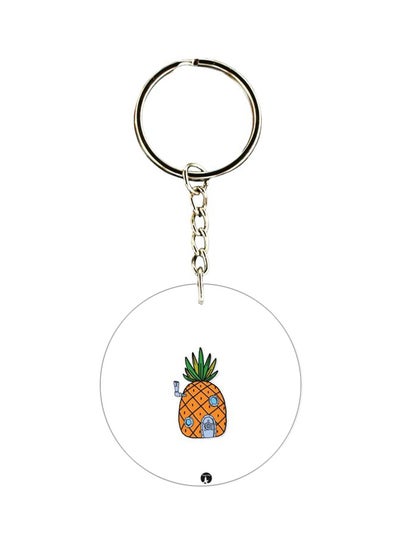 Buy SpongeBob's Pineapple House Printed Double Sided Keychain in UAE