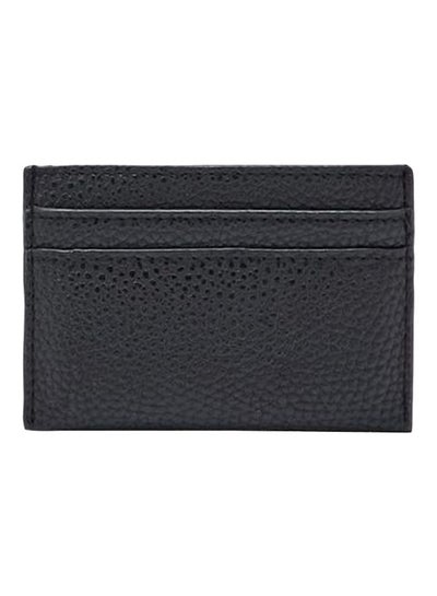 Buy Synthetic Textured Card Holder Black in UAE