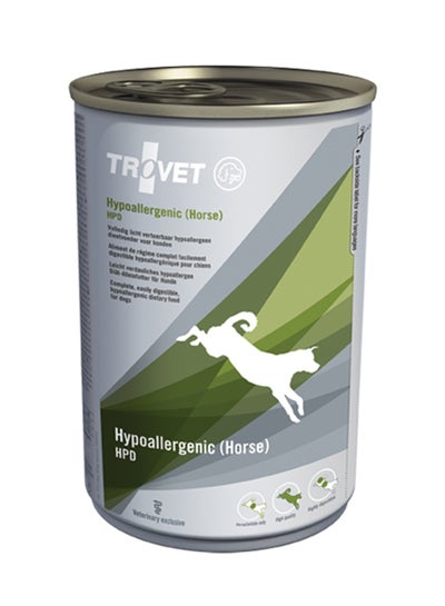 Buy Hypoallergenic Horse Dog Wet Food Can 400grams in UAE