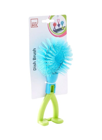 Buy Foldable Dish Brush Blue/Green 16x6x6centimeter in UAE