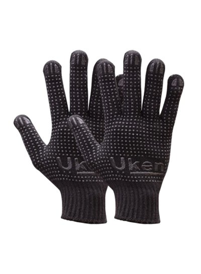 Buy Dotted Double Sided Gloves Large Multicolour 10centimeter in UAE