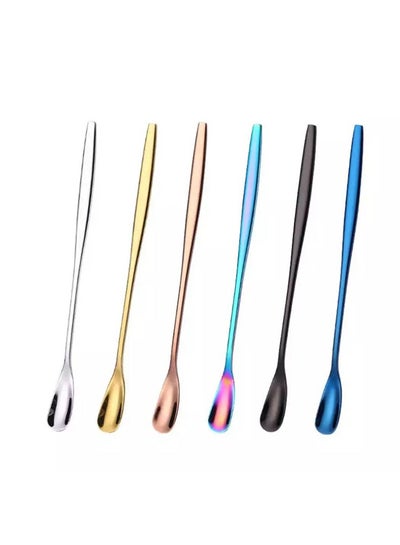 اشتري 6-Piece Stirring Spoon Set متعدد الألوان 1.4 x 15.2سم في الامارات