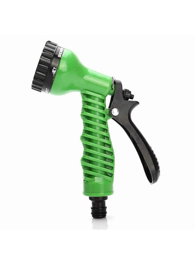 Buy Multi-Functional Garden Hose Nozzle Water Gun Green/Black in Saudi Arabia