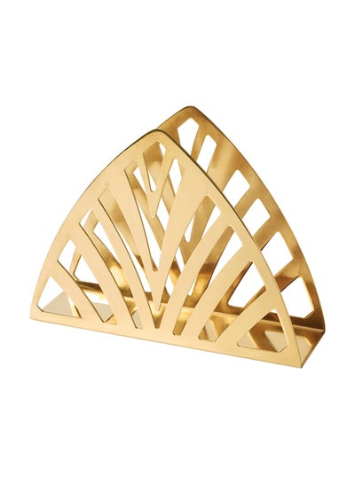 Buy Stainless Steel Napkin Holder Gold 0.36kg in Egypt