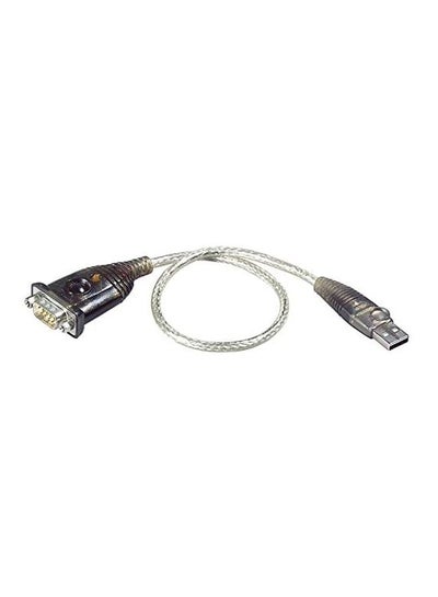 Buy USB To RS-232 Adapter Black/Silver/Grey in UAE
