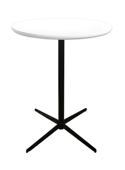 Portable Round Table White/Black 600x600x750millimeter price in UAE ...