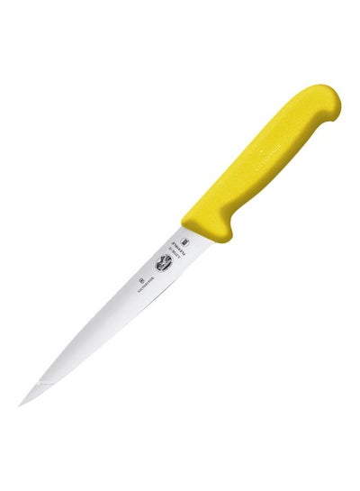 Buy Fibrox Filleting Knife Yellow/Silver in UAE