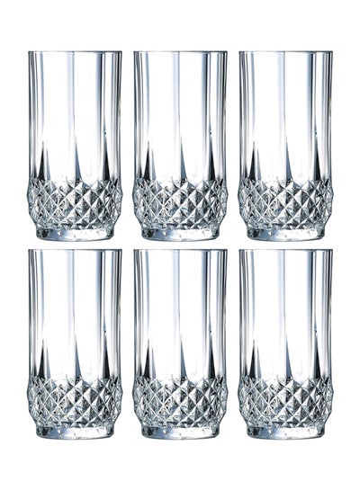 Buy 6-Piece Longchamp Tumbler Set Clear 6x280ml in UAE