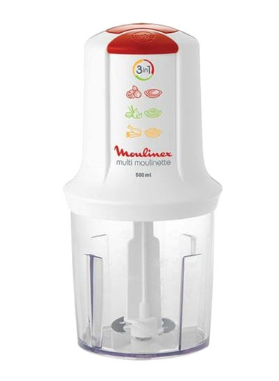 اشتري Multi Moulinette Chopper 3 in 1, 500 ml, White 500.0 W AT7151EG White في مصر