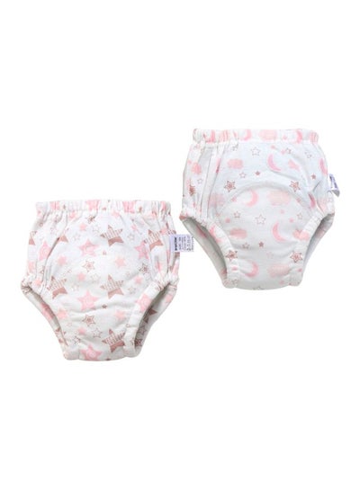 Buy 6 Layer Breathable Pant Diapers, Size M, 8-11 Kg, 2 Count in Saudi Arabia