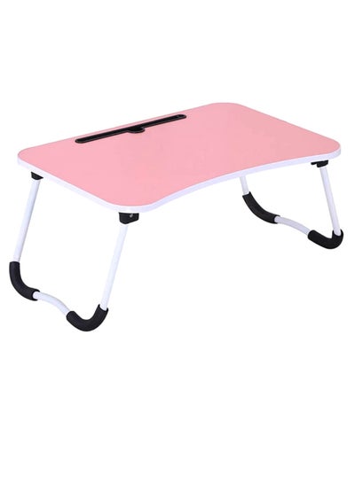 Buy Folding Lazy Desk Pink/Black/White in Saudi Arabia