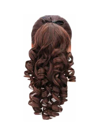 Buy Ponytail Hair Extension Dark Brown 65cm in UAE