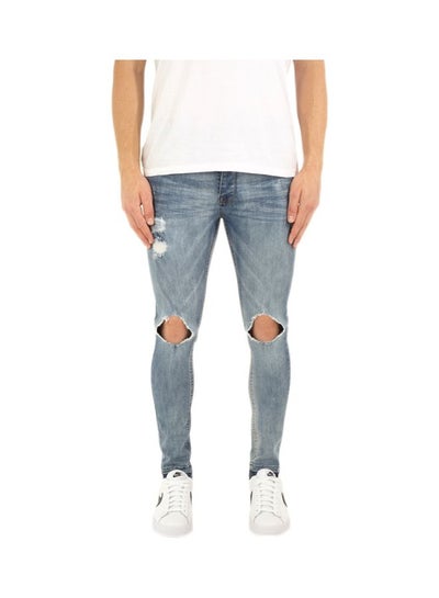 Buy Skinny Fit Jeans Light Blue in UAE