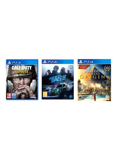 Call Of Duty: WW II + Need For Speed + Assassin's Creed: Origins (Intl ...