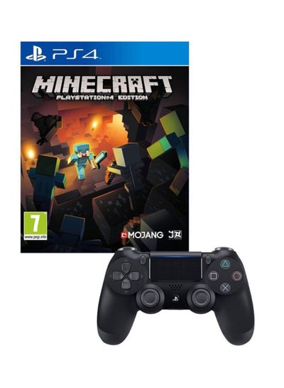 اشتري لعبة "Minecraft" مع ذراع تحكم دوال شوك 4 لاسلكي - (إصدار عالمي) - مغامرة - بلايستيشن 4 (PS4) في الامارات