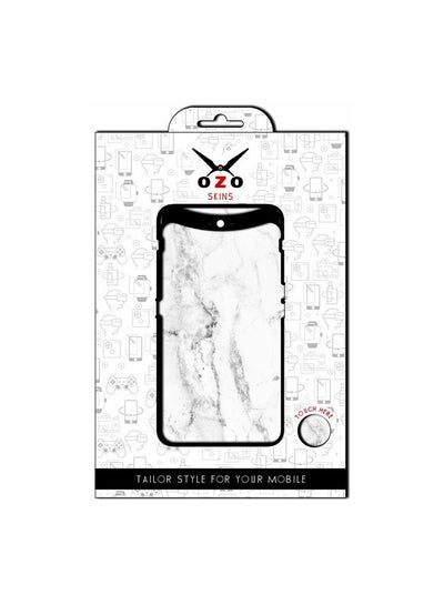 Buy Marble SE129WGM Mobile Skin for Honor 8C White/Grey in Egypt