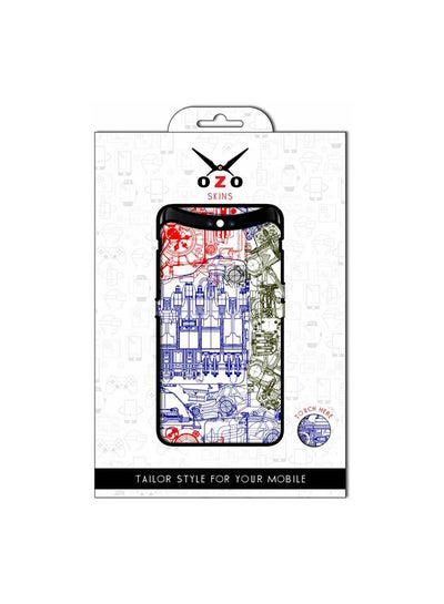 Buy Drawing Motors Engineering SE170DME Mobile Skin for Honor 8C Multicolor in Egypt