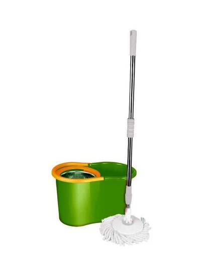 Buy Forera Bucket With Spin Metal Wringer Light green and Orange in Egypt