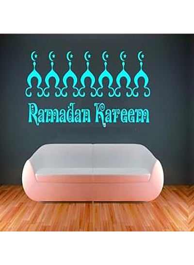 Buy Ramadan Kareem Themed Decorative Wall Sticker Turquoise 50x90cm in Egypt