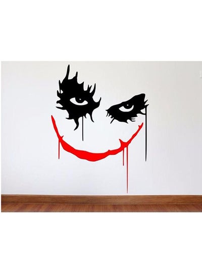 Buy Joker Themed Wall Sticker Black/Red 80x60centimeter in Egypt