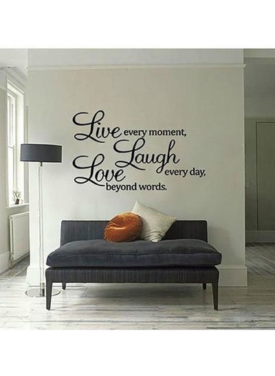 Buy Quote Printed Waterproof Wall Sticker Black 70x50cm in Egypt