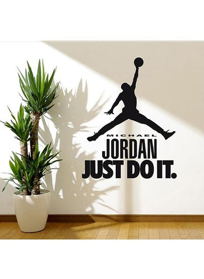 Buy Sportsperson Michael Jordan QuotePrinted Decorative Wall Sticker Black 90x70centimeter in Saudi Arabia