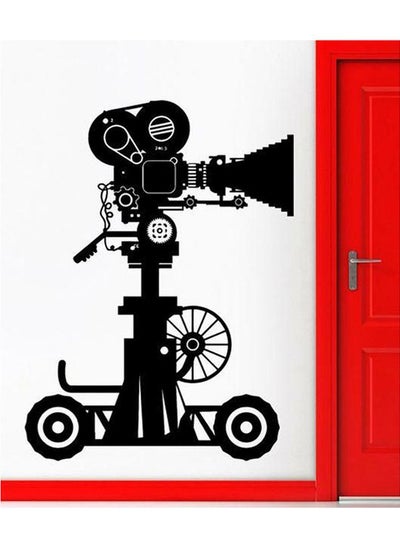 Buy Camera Themed Wall Sticker Black 90x60centimeter in Egypt