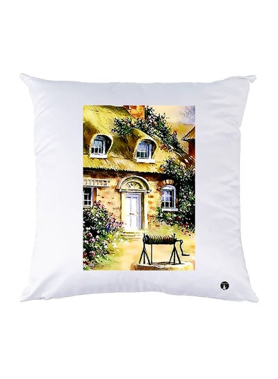 Buy Printed Pillow polyester White 30x30cm in Egypt