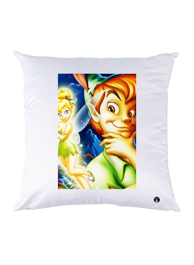 Buy Printed Pillow Case polyester White 30x30cm in UAE