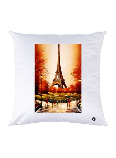 Buy Printed Pillow polyester White 30x30cm in Egypt