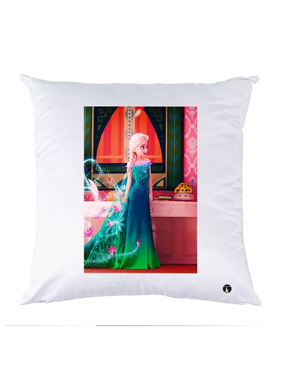 Buy Printed Pillow Case polyester White 30x30cm in Egypt