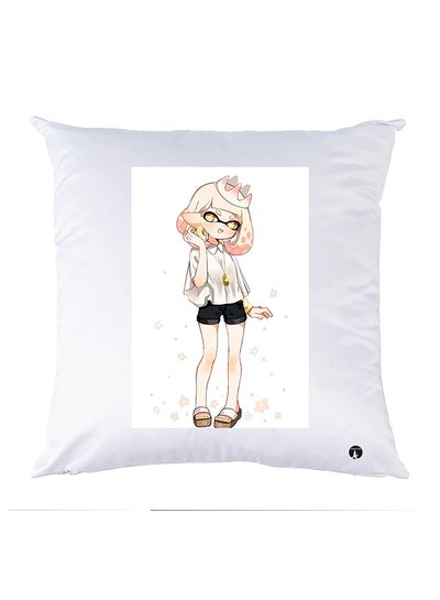 Buy Printed Pillow polyester White 30x30cm in Egypt