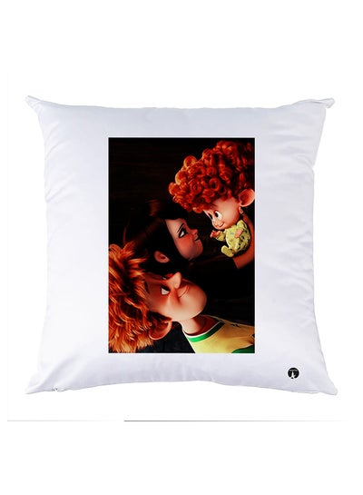 Buy Printed Pillow Case polyester White 30x30cm in Egypt