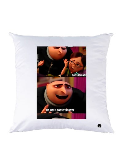 Buy Printed Pillow polyester White 30x30cm in Egypt