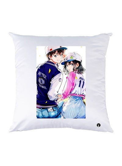 Buy Printed Pillow polyester White 30x30cm in Egypt