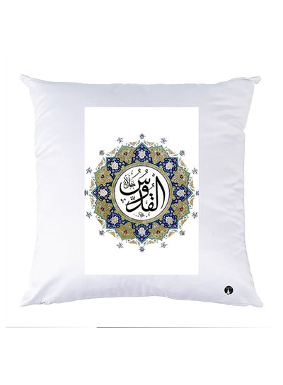 Buy Printed Pillow Case Polyester White in Egypt