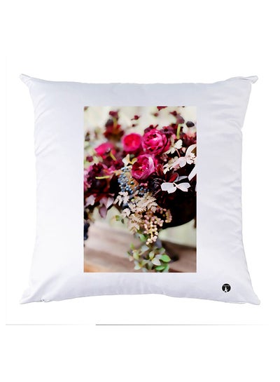 Buy Printed Pillow polyester White 30x30cm in Egypt