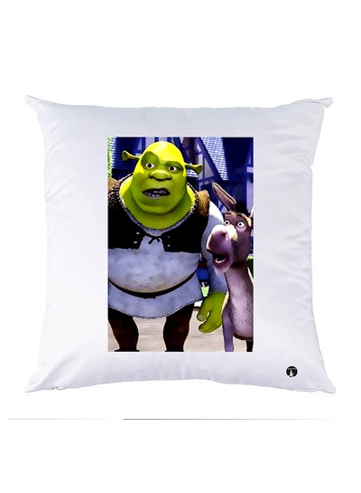 Buy Printed Pillow polyester White 30x30cm in Egypt