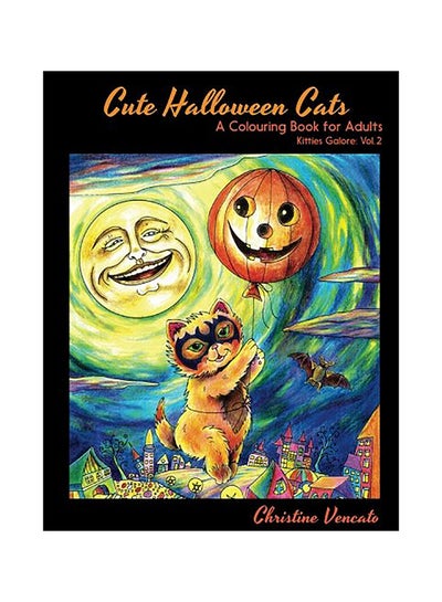 Buy Cute Halloween Cats: A Cats And Kittens Colouring Book For Adults paperback english in UAE