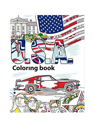 اشتري USA Coloring Book Paperback الإنجليزية في الامارات