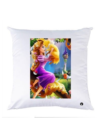 Buy Printed Pillow polyester White 30x30cm in Egypt