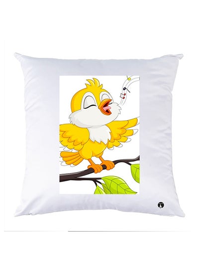 Buy Printed Pillow polyester White 30x30cm in Egypt