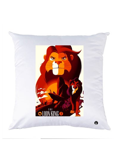 Buy Printed Pillow polyester White 30x30cm in Egypt