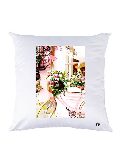 Buy Printed Pillow polyester White 30x30cm in Egypt