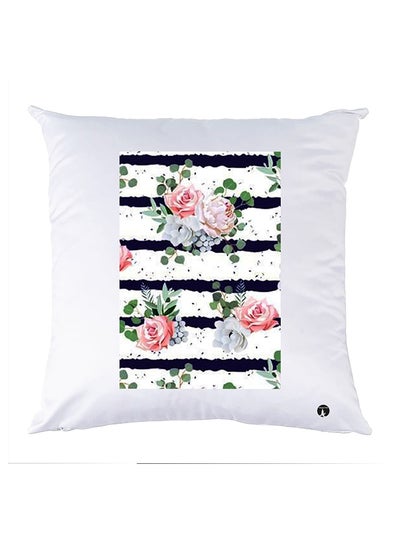 Buy Printed Pillow polyester White 30x30cm in Egypt