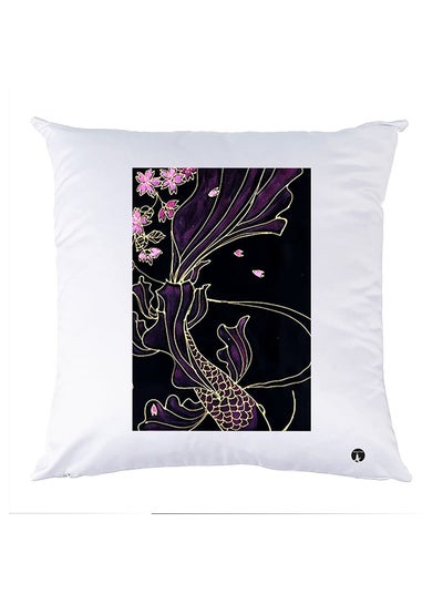 Buy Printed Pillow polyester White 30x30cm in Egypt