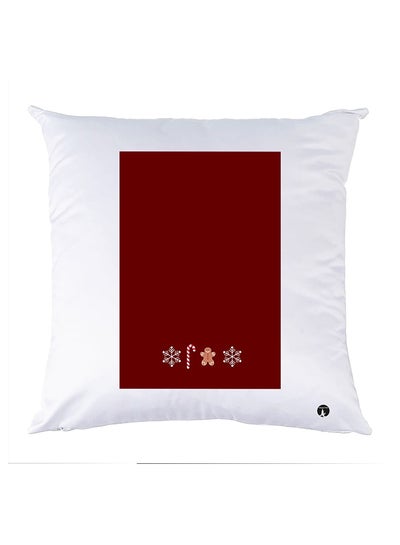 Buy Printed Pillow polyester White 30x30cm in Egypt