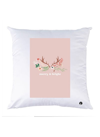 Buy Printed Pillow Case polyester White 30x30cm in Egypt