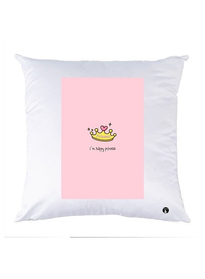 Buy Printed Pillow Case Polyester White in Egypt